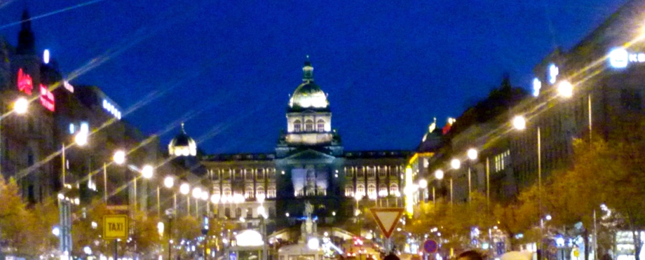 View from Wenceslas Square, Prague.