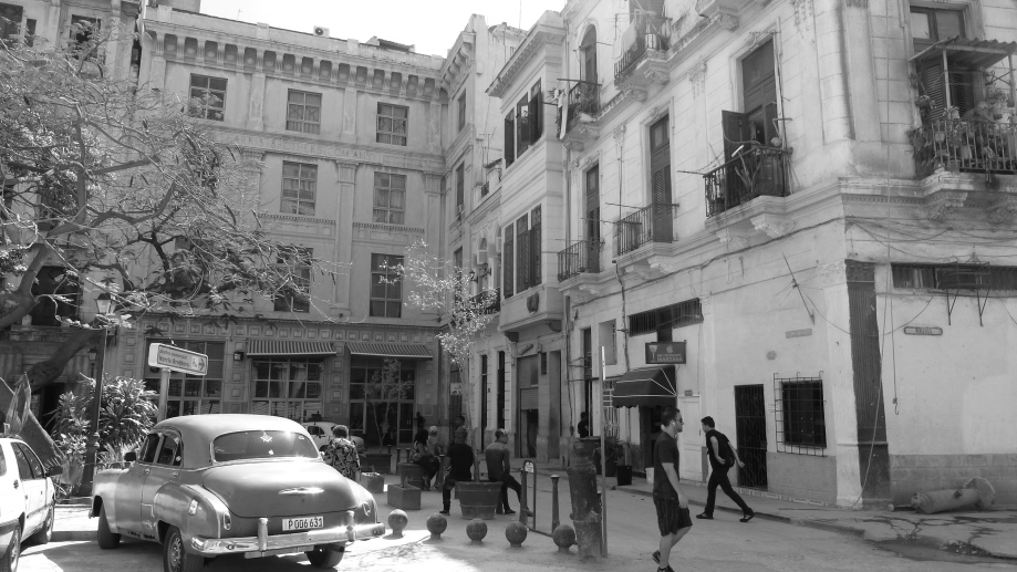 Square in Havana; step back in time.